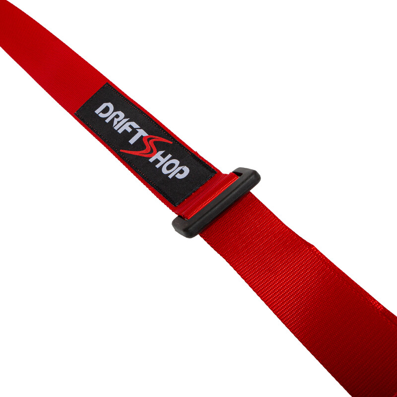 DriftShop 4 Point Harness 2" - Red - Road Approved